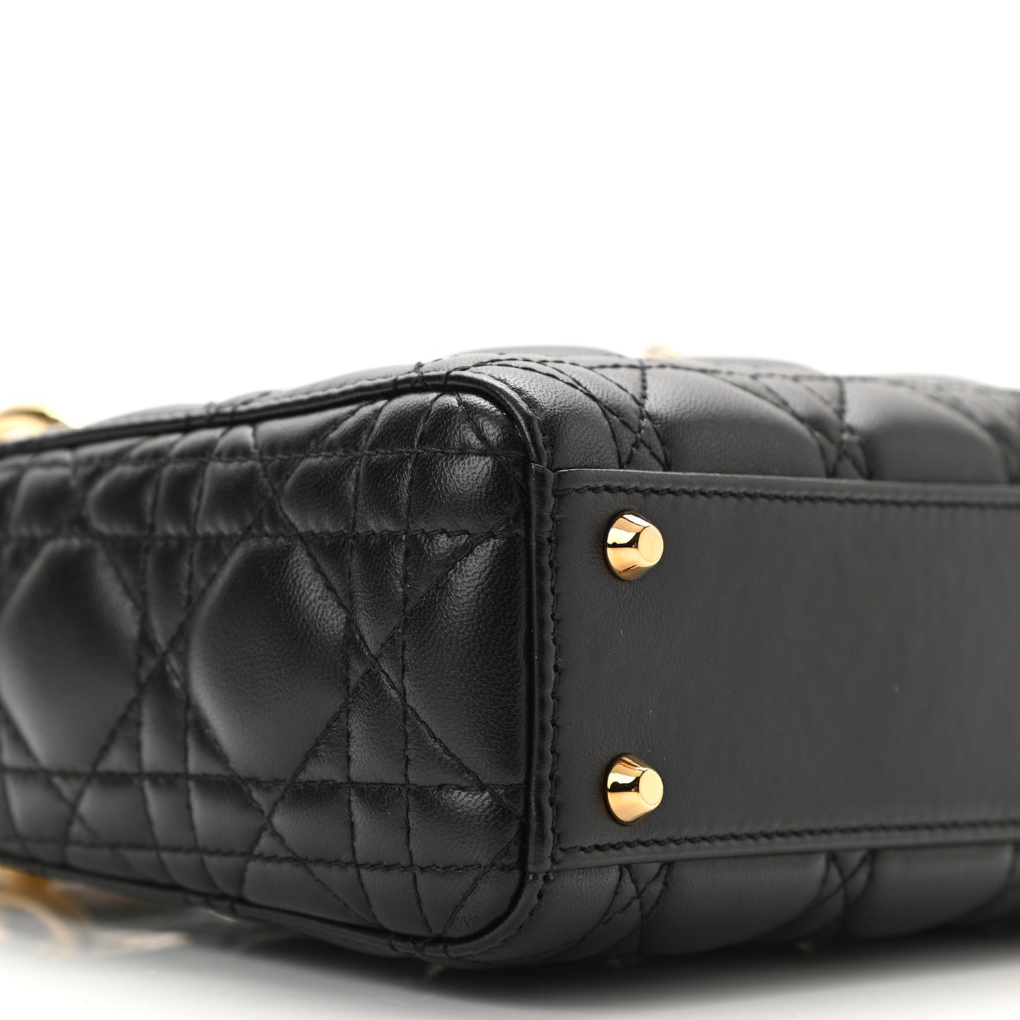 Lambskin Cannage Mini Lady Dior Black