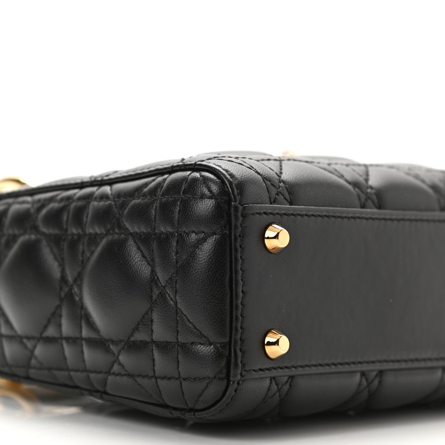 Christian Dior Lambskin Cannage Mini Lady Dior Black 8 of 11