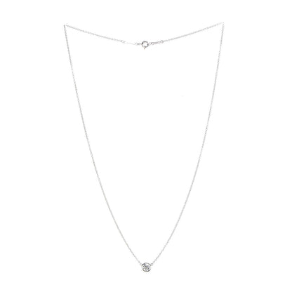 Tiffany Platinum Diamond .35ct Elsa Peretti Diamonds by the Yard Pendant Necklace 3 of 8