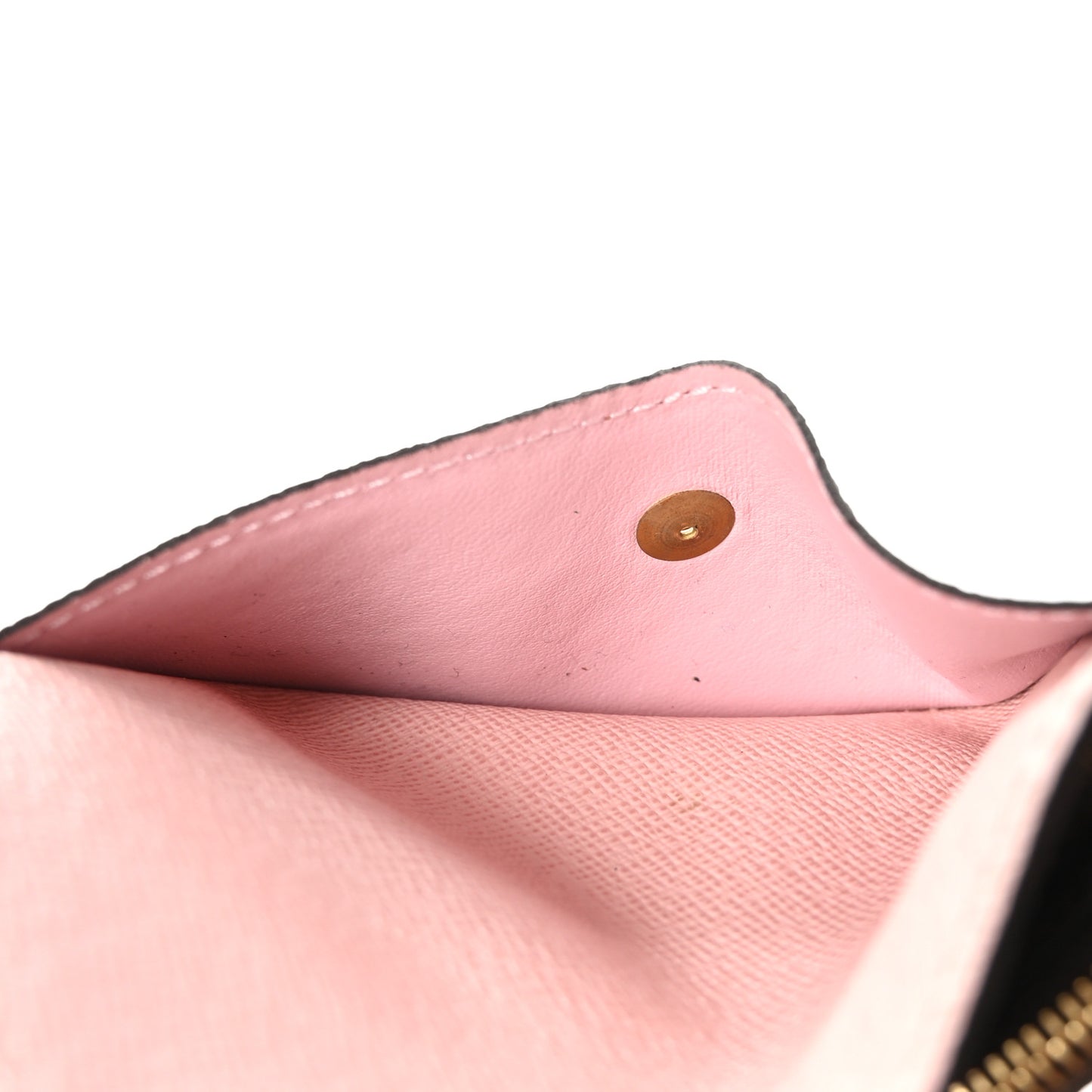 Damier Ebene Recto Verso Card Holder Rose Ballerine