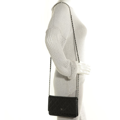 Chanel Caviar Quilted Wallet On Chain WOC Black 2 of 7