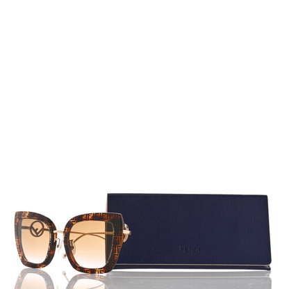Fendi Acetate Metal F is Fendi FF Square Cat Eye Sunglasses FF 0424/F/S Havana 7 of 7