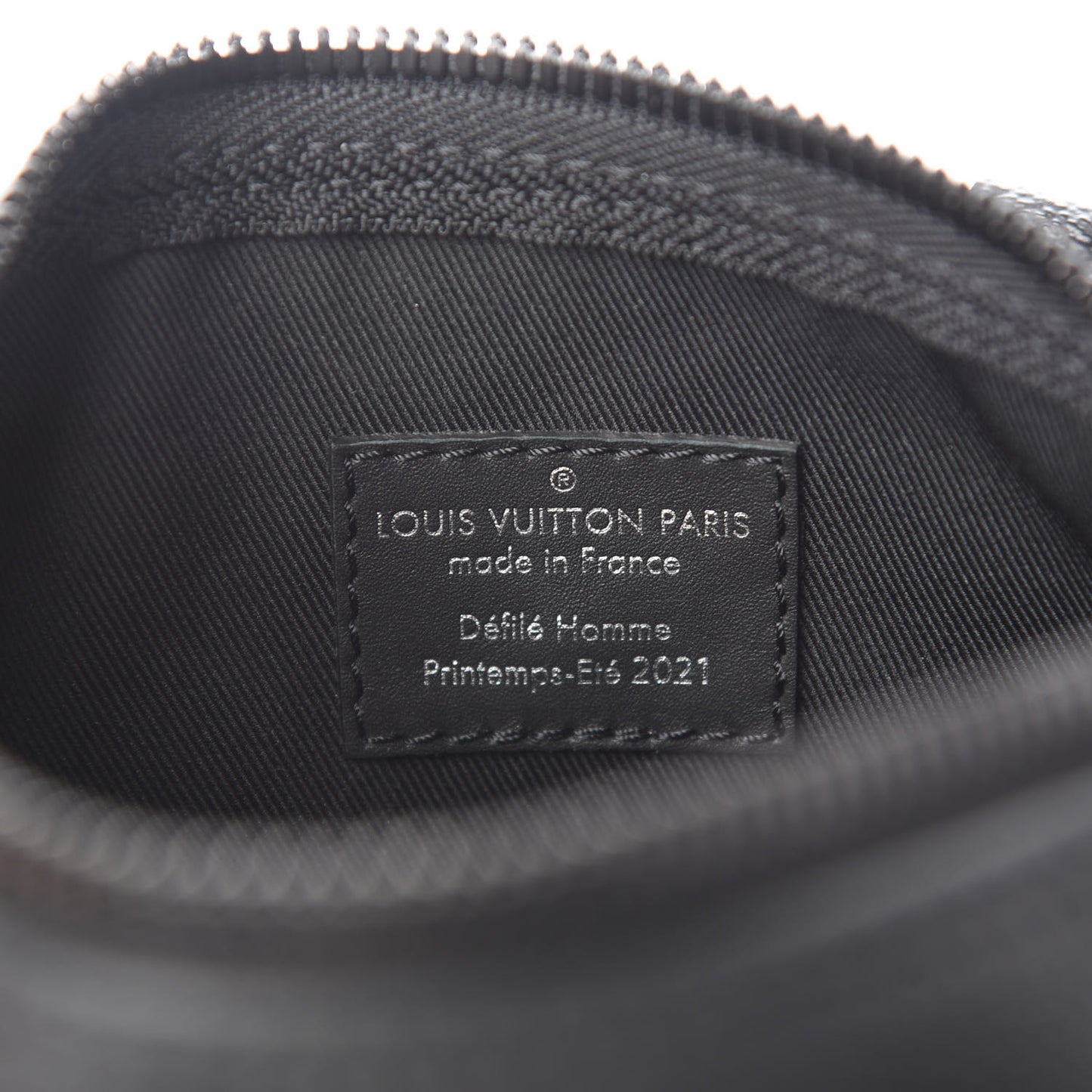 Calfskin Damier Distorted Keepall XS Black