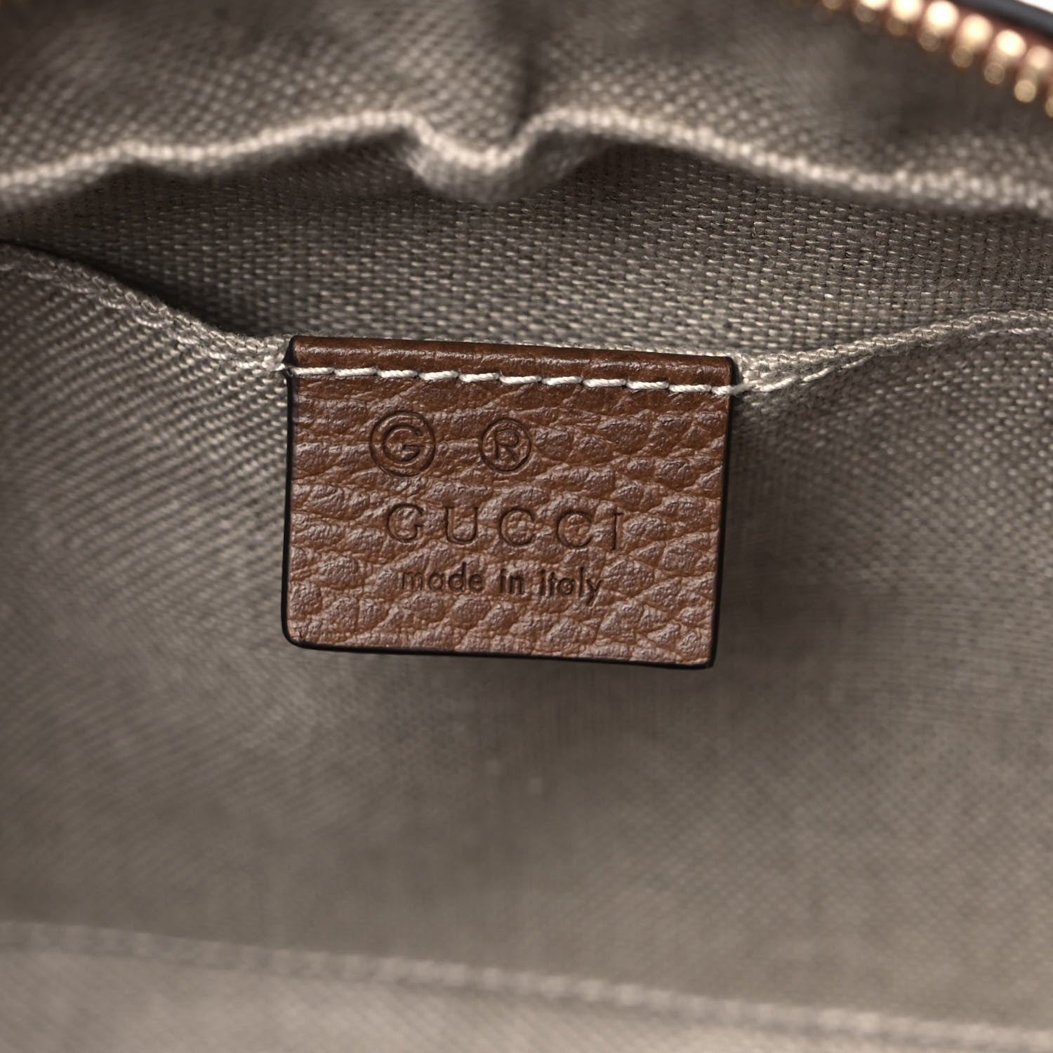 Gucci Monogram Mini Bree Messenger Bag Beige Tabacco 8 of 11