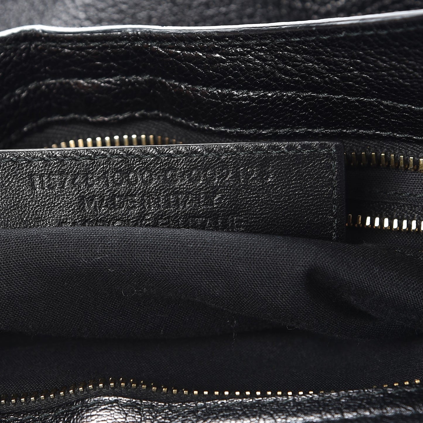 Chevre Gold Metallic Edge Hardware City Black