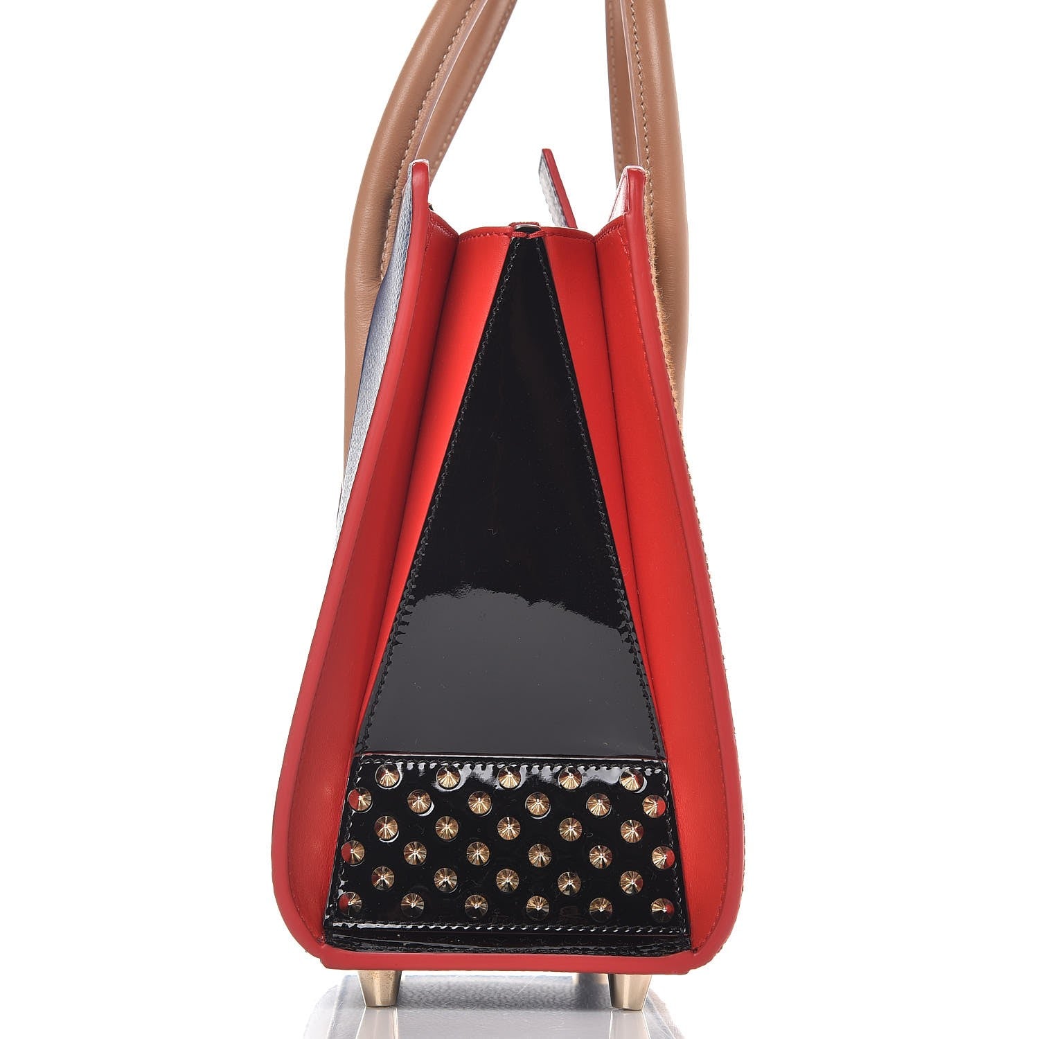 Christian Louboutin Calfskin Pony Hair Small Paloma Espadon Gold 13 of 24