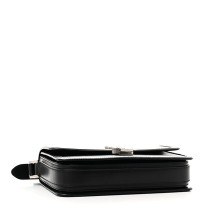 Saint Laurent Box Calfskin Monogram Medium Solferino Satchel Black 4 of 10