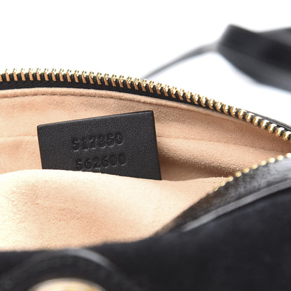 Gucci Suede Patent Web Mini Ophidia Shoulder Bag Black 7 of 10