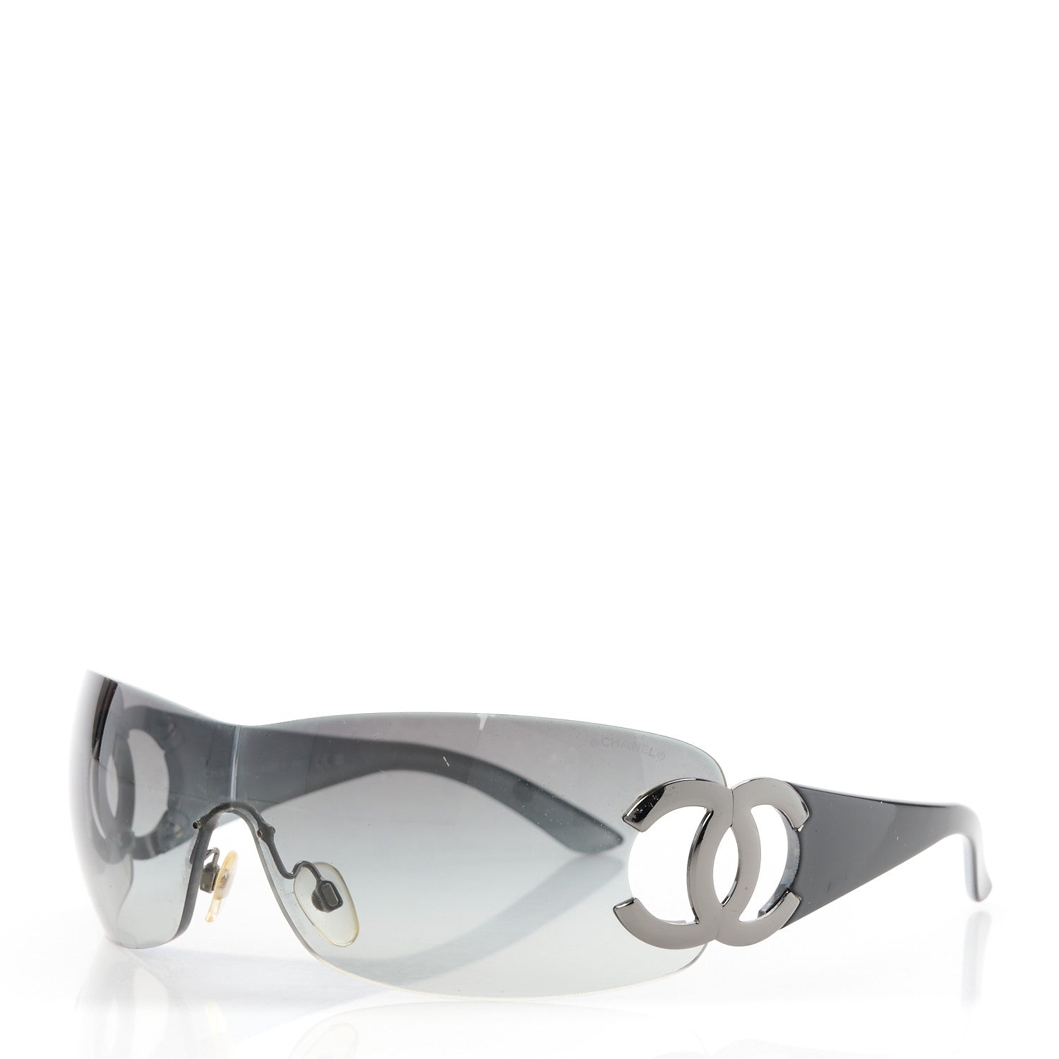 Chanel Frameless CC Logo Sunglasses 4125 Black 1479930 – FASHIONPHILE