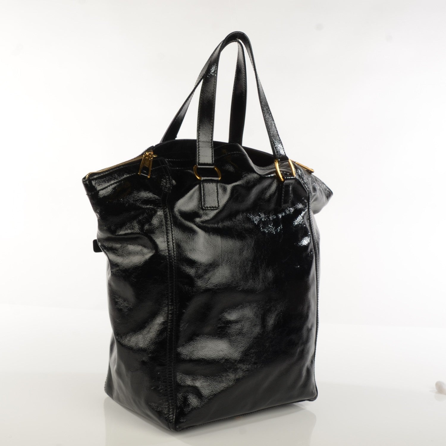 Saint Laurent Patent Medium Downtown Black 3 of 7