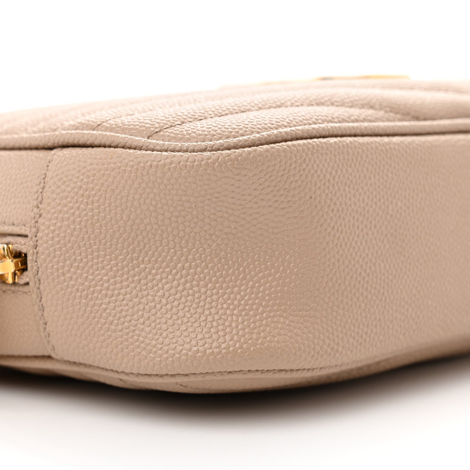 Saint Laurent Grain De Poudre Matelasse Monogram Mini Lou Camera Bag Dark Beige 9 of 11