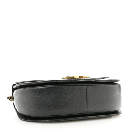 Chanel Shiny Calfskin Goatskin Quilted Medium Coco Curve Messenger Flap Black 4 of 13