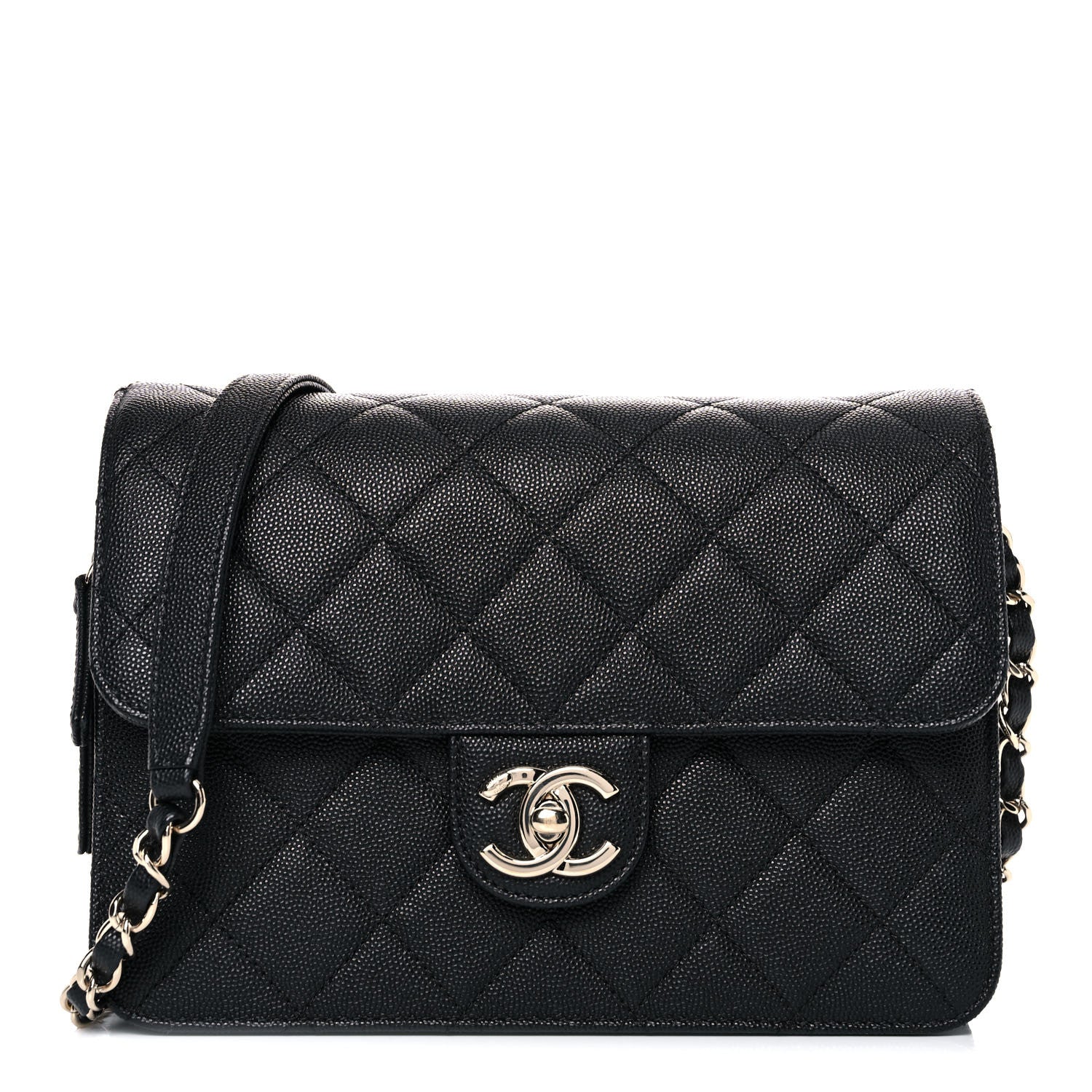 Chanel Caviar Quilted Large Like A Wallet Flap Black 1 of 13