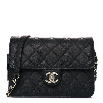 Chanel Caviar Quilted Large Like A Wallet Flap Black 1 of 13
