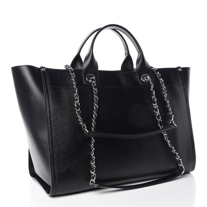 Chanel Caviar Medium Studded Deauville Tote Black 4 of 10