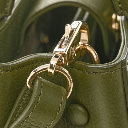 Chanel Grained Calfskin Mini Neo Executive Shopper Tote Khaki 13 of 15