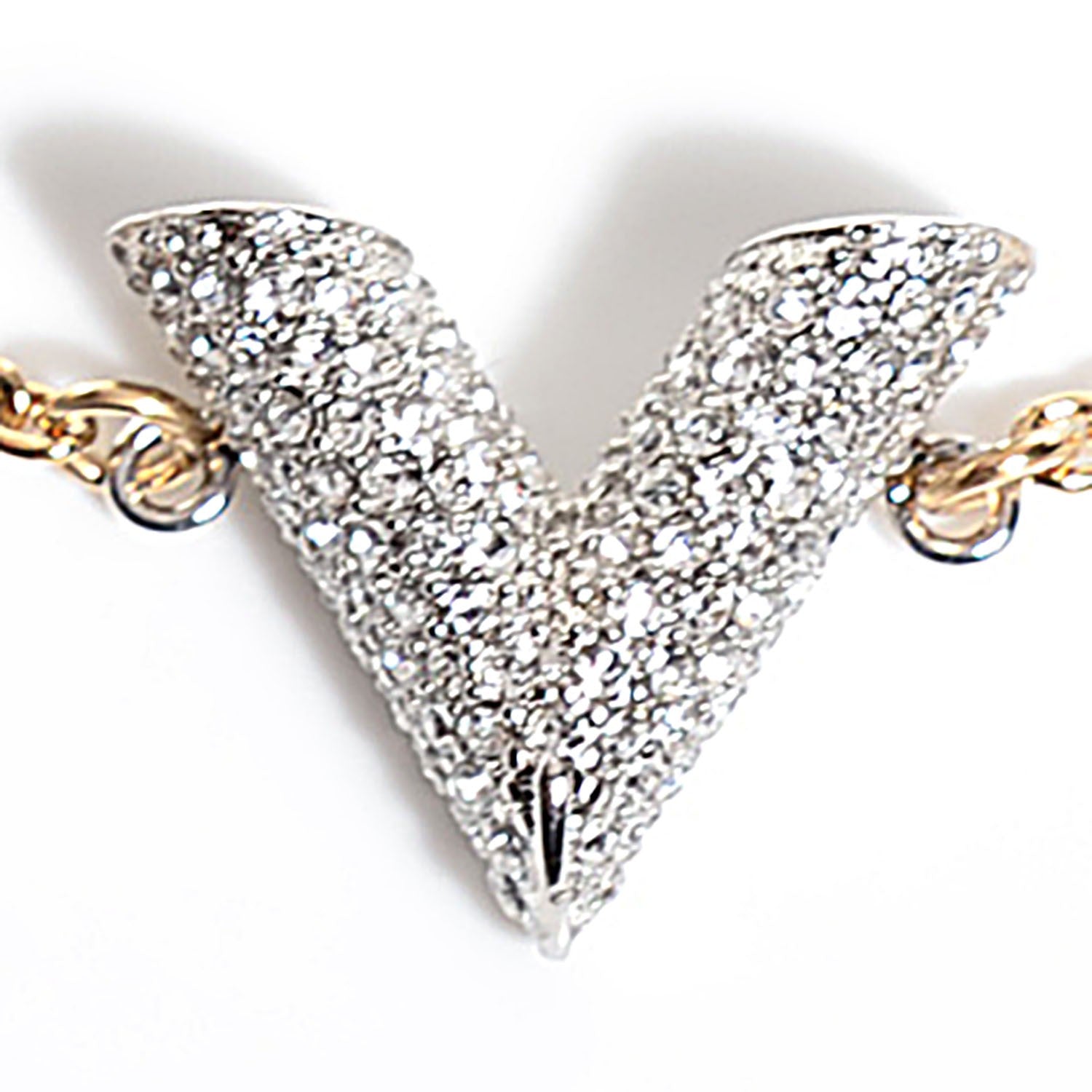 Louis Vuitton Swarovski Essential V Strass Bracelet Gold 3 of 7