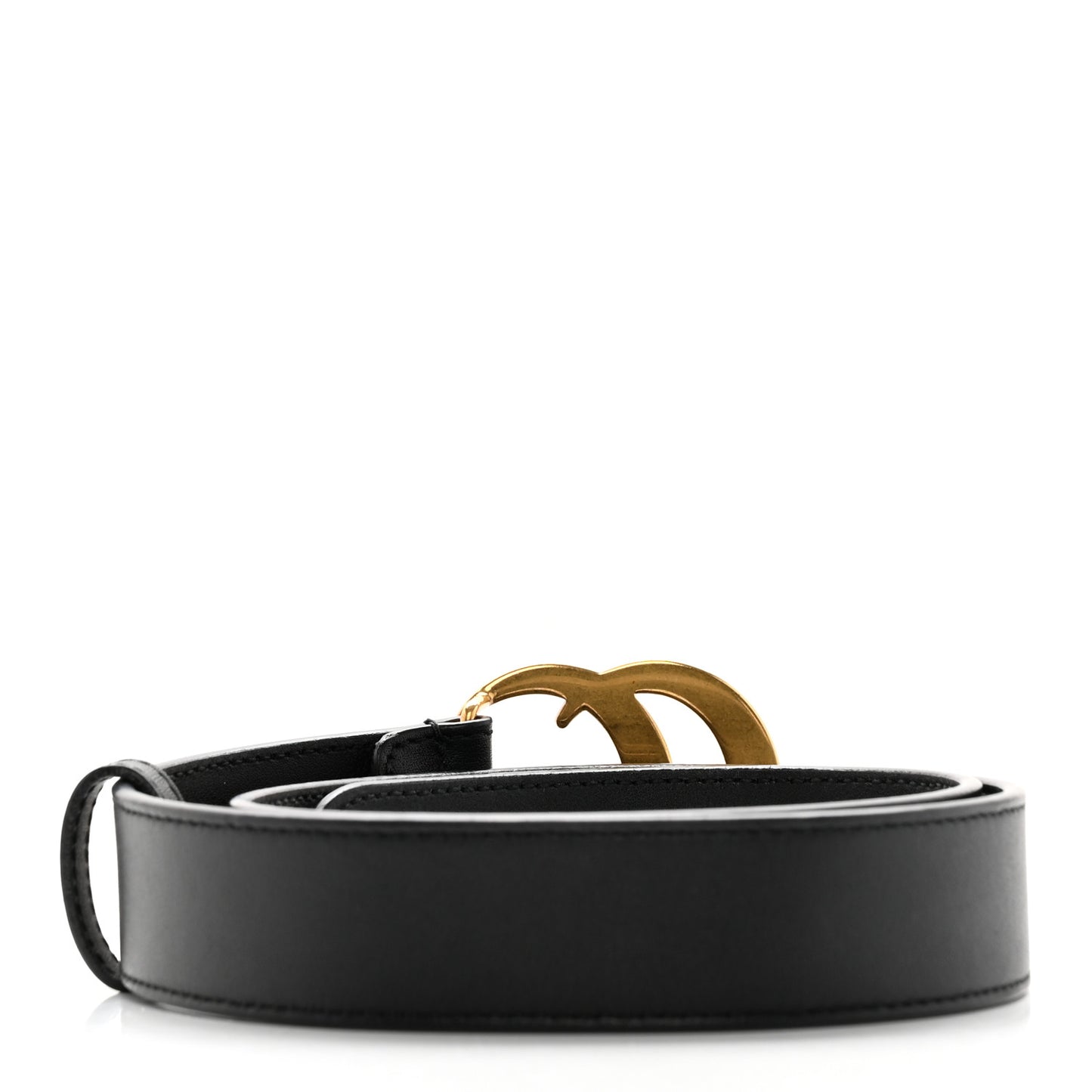 Moon Calfskin Double G 30mm Belt 70 28 Black