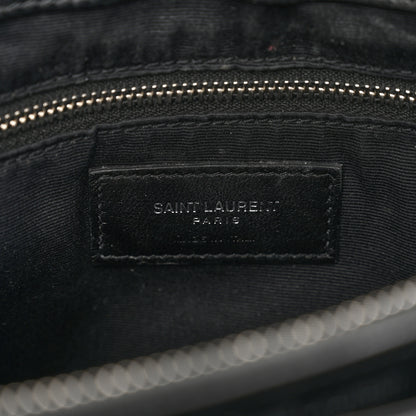 Saint Laurent Calfskin Y Quilted Monogram Medium Loulou Chain Satchel Black 8 of 12