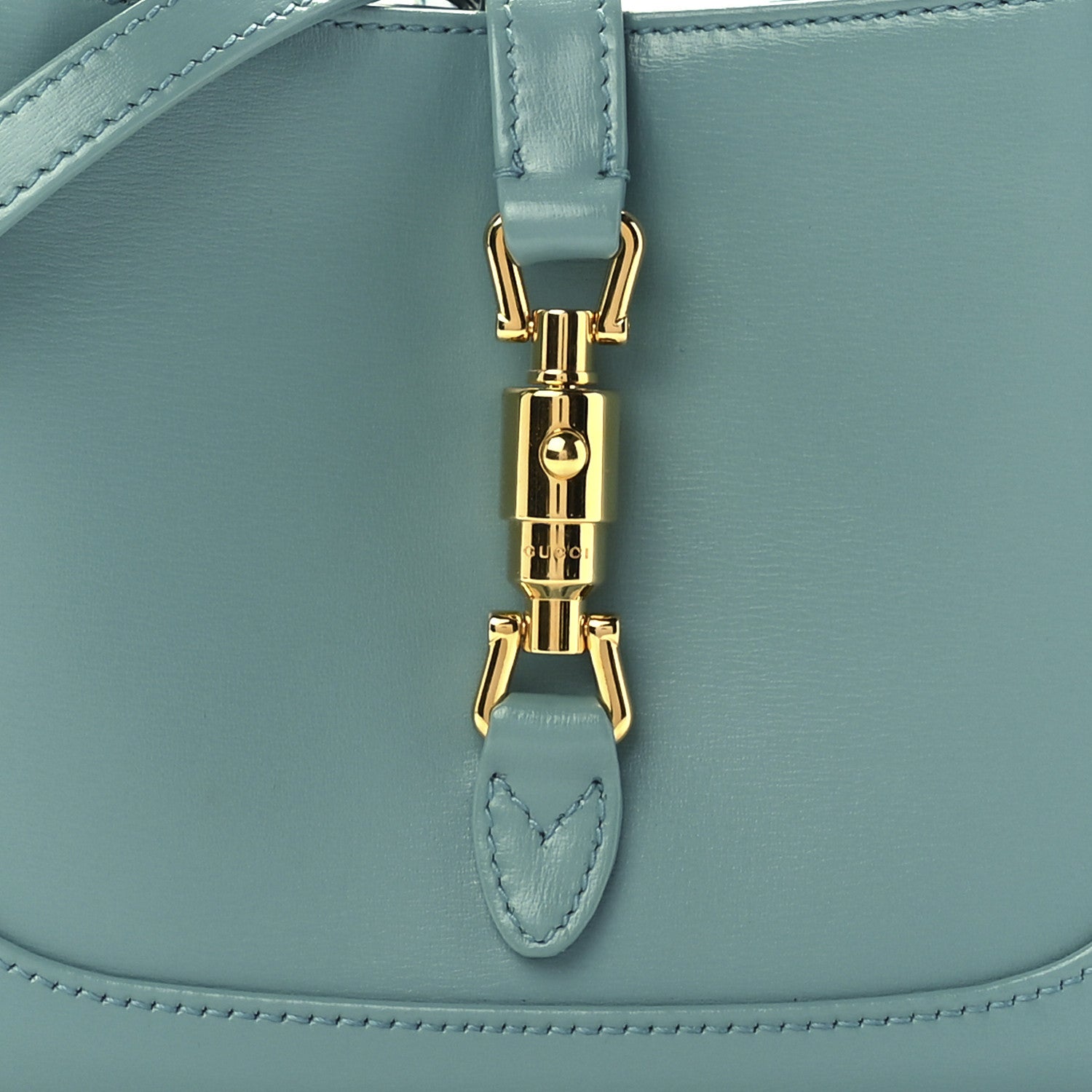 Gucci Boarded Dyana Lux Calfskin Mini Jackie 1961 Hobo Dusty Azure 8 of 11