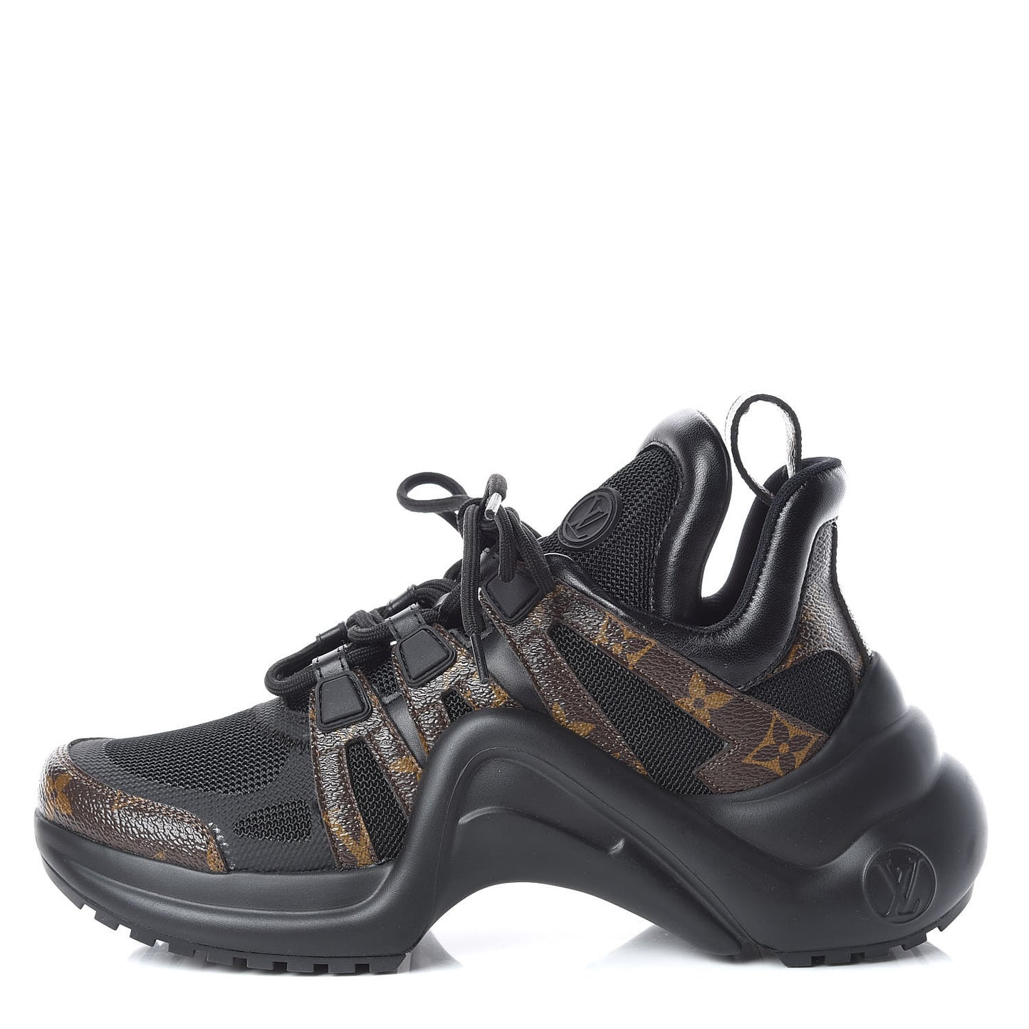 Calfskin Patent Monogram LV Archlight Sneakers 37 Black