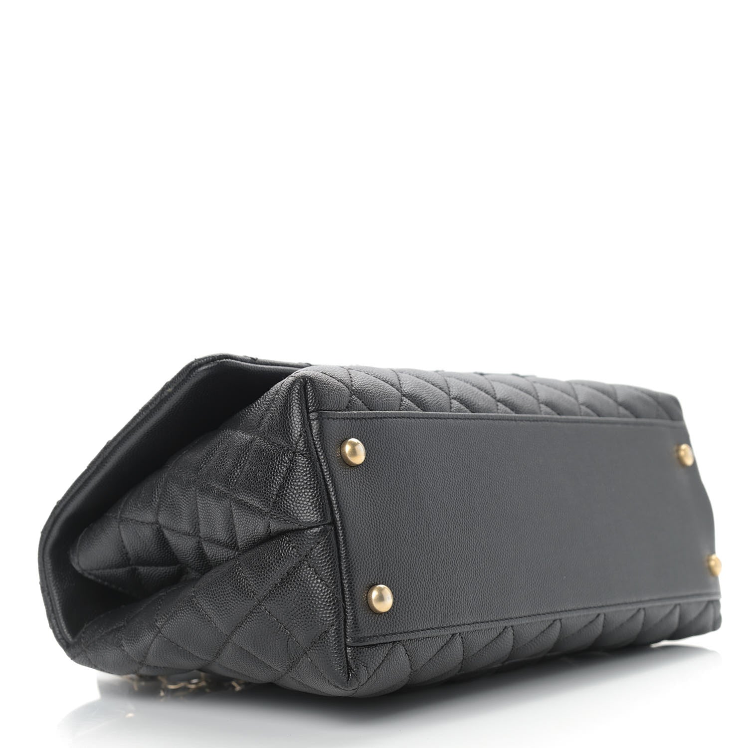 Chanel Caviar Quilted Small Coco Handle Flap Black 4 of 10