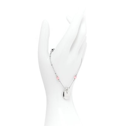Christian Dior Logo Charms Heart Bracelet Silver 2 of 4