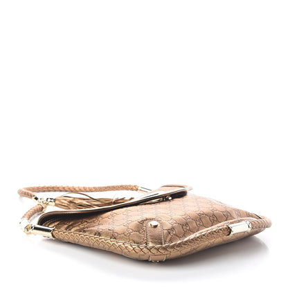 Gucci Guccissima Britt Tassel Shoulder Bag Bronze 4 of 8