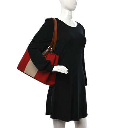 Hermes Toile Cabag 39 Rouge Grenat 2 of 8