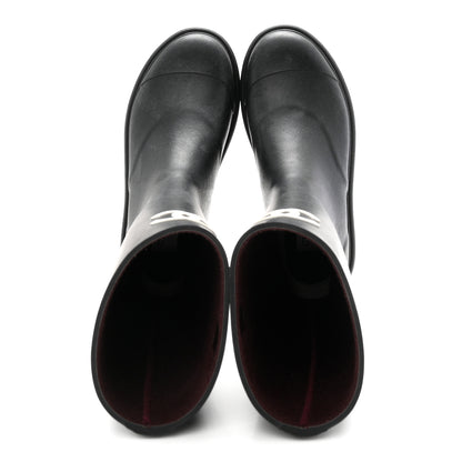 Chanel Caoutchouk CC High Boots 38 Black 2 of 9