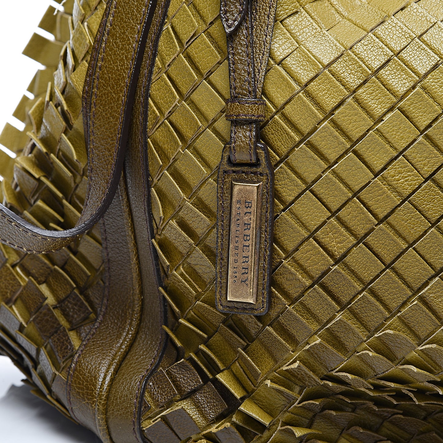 Calfskin Tile Tote Green