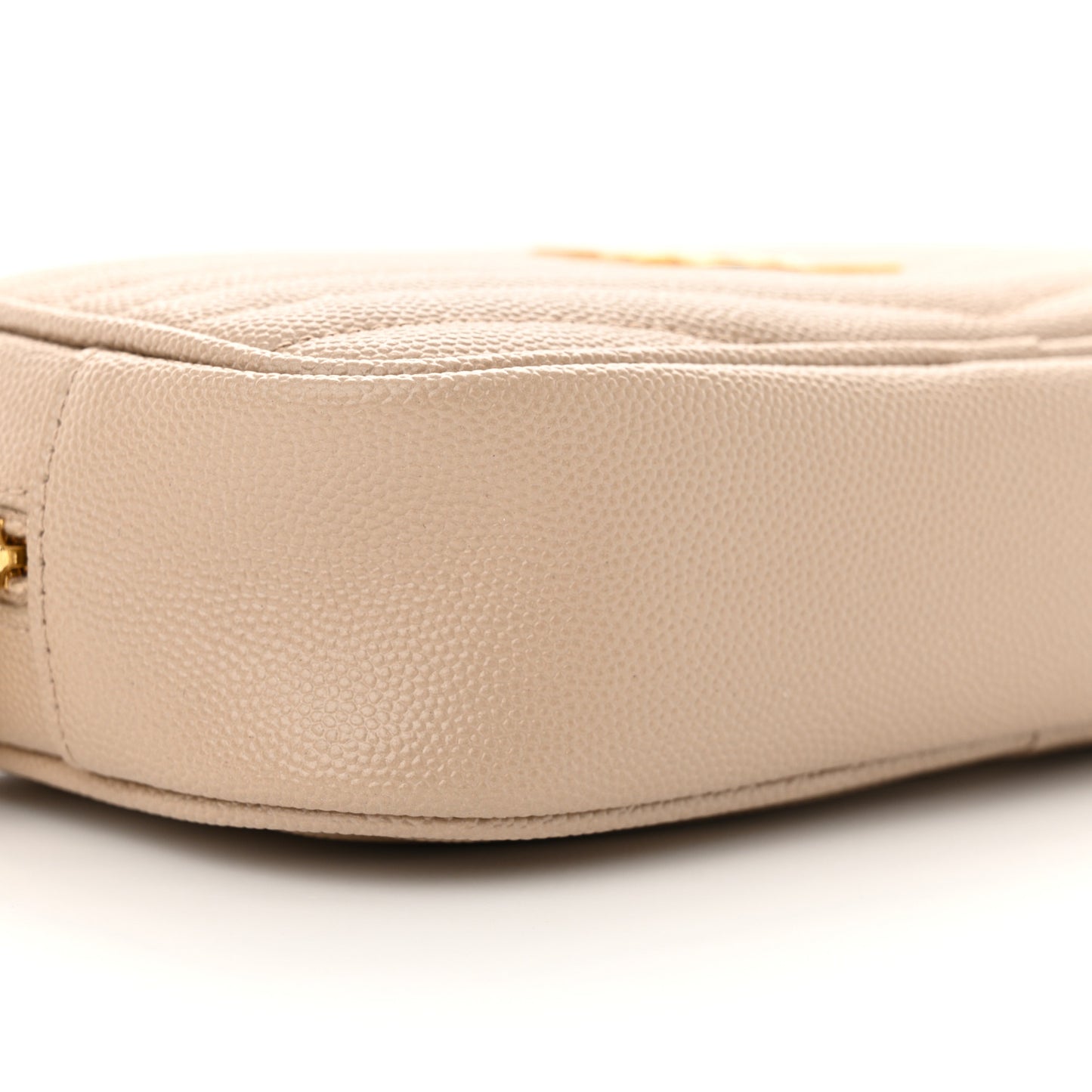 Grain De Poudre Matelasse Monogram Mini Lou Camera Bag Dark Beige