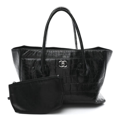 Chanel Alligator Executive Cerf Shopper Tote Black 3 of 11