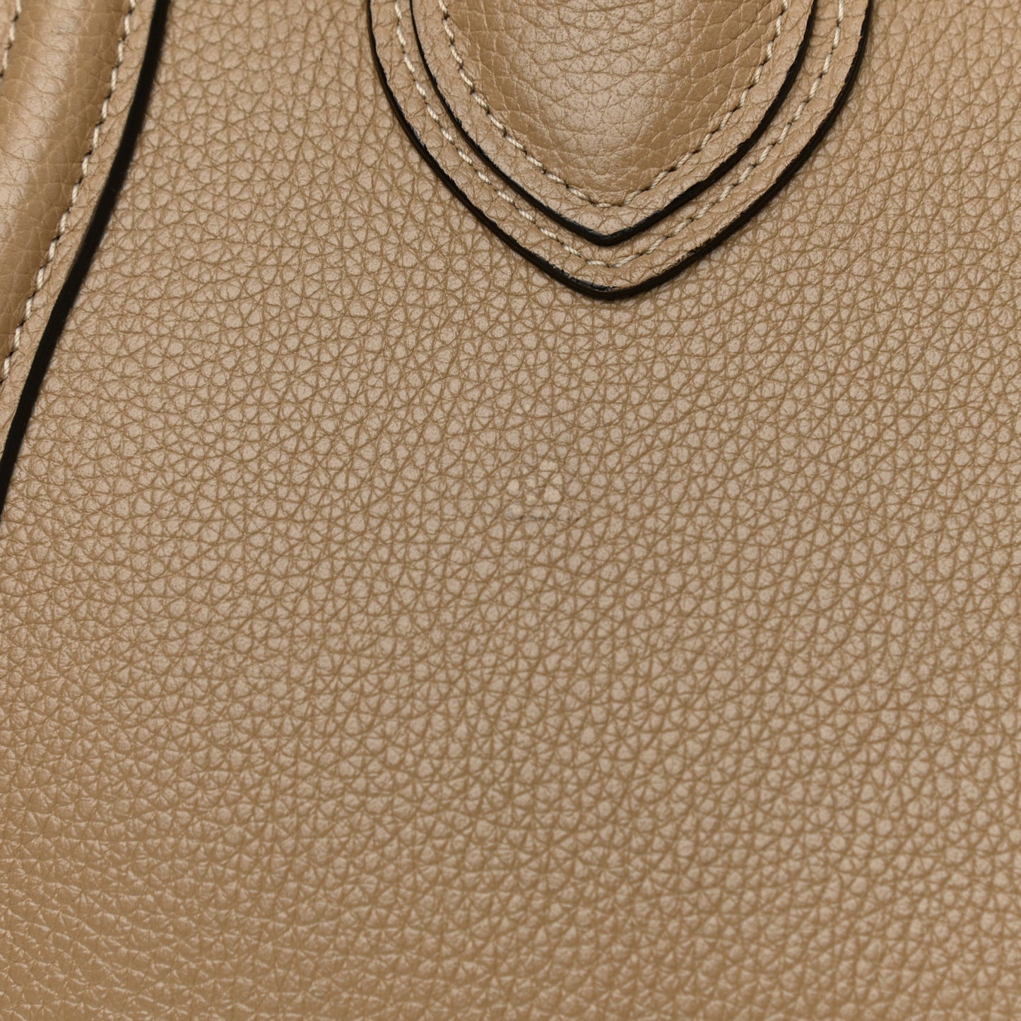 Drummed Calfskin Mini Luggage Dune