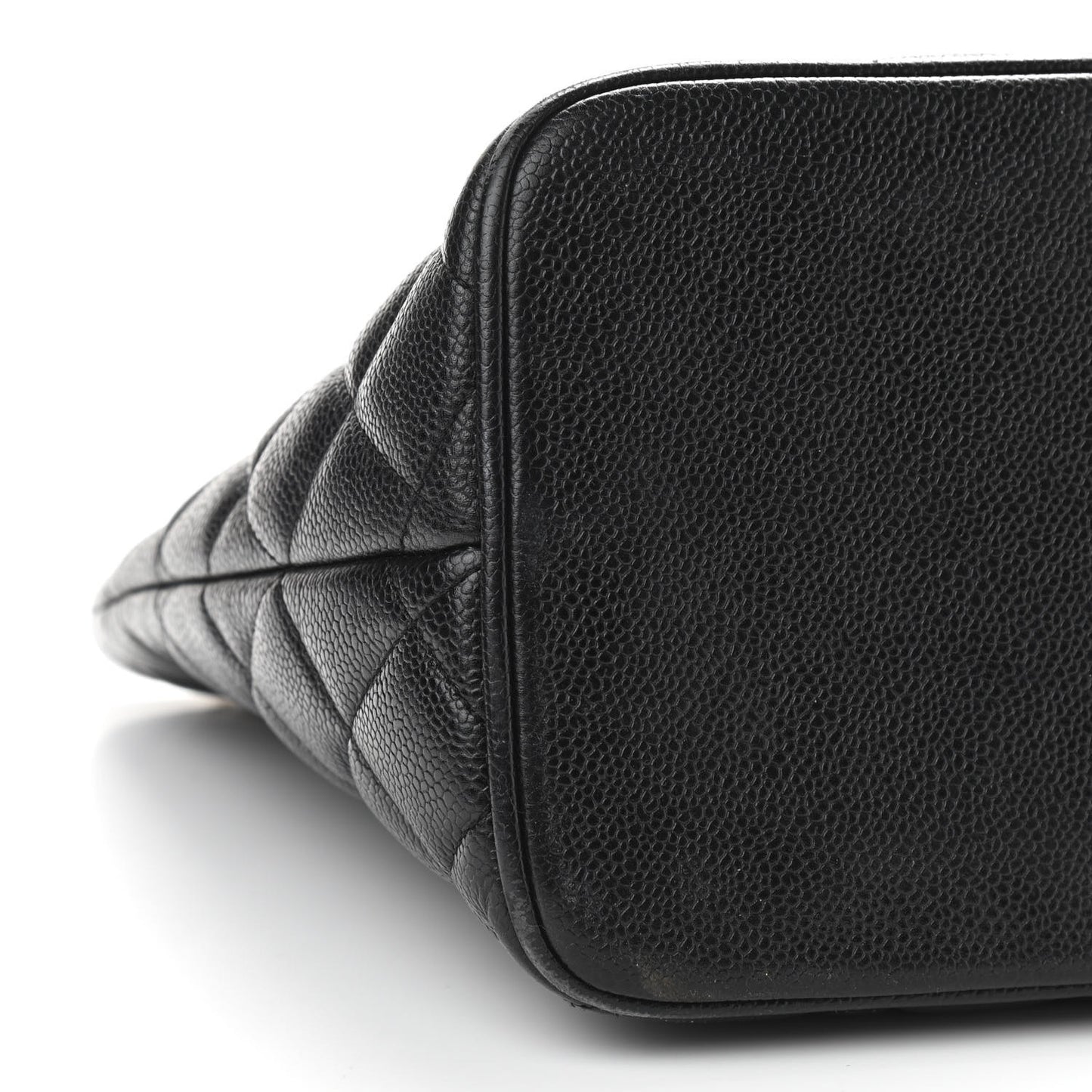 Caviar Quilted Medallion Tote Black