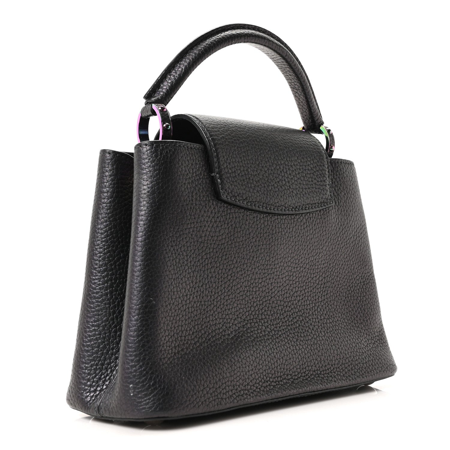 Louis Vuitton Taurillon Capucines BB Scarabeo Iridescent Black 5 of 17