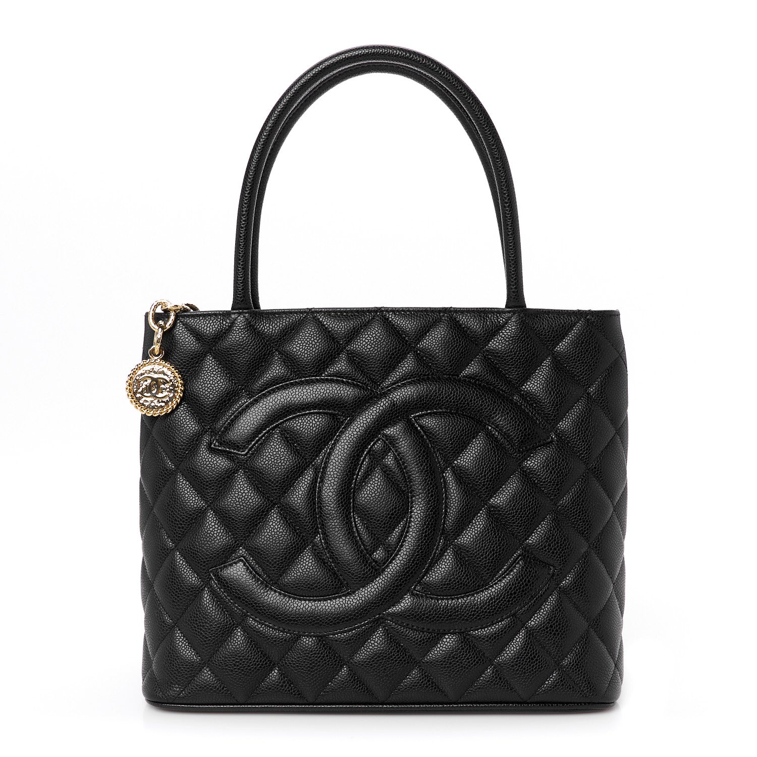 Chanel Caviar Quilted Medallion Tote Black 1 of 10