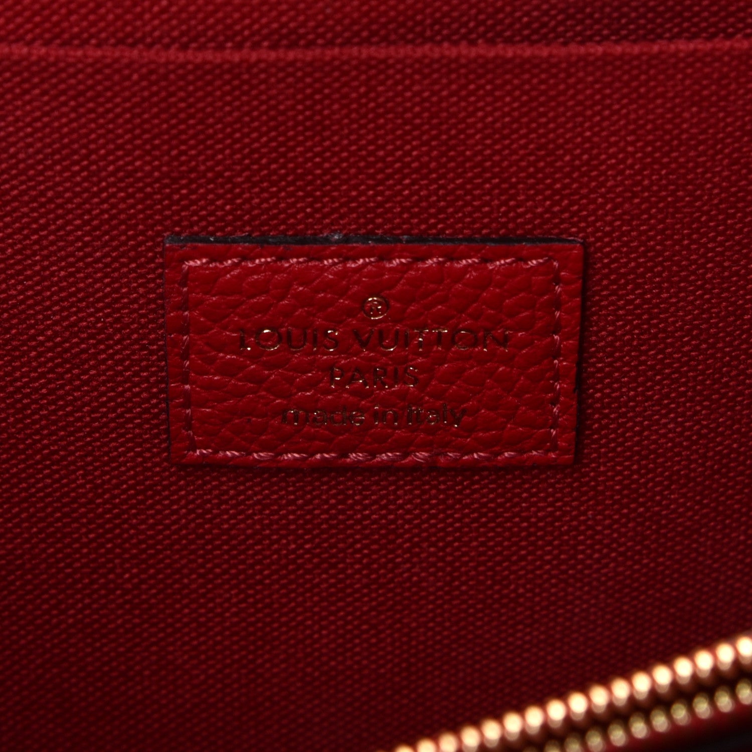 Louis Vuitton Empreinte Pochette Felicie Chain Wallet Scarlet 5 of 5