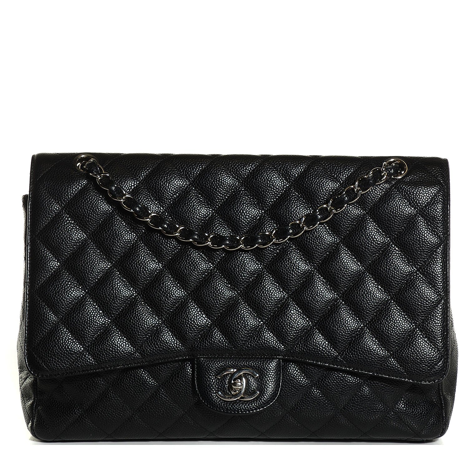 Chanel Caviar Quilted Maxi Single Flap Black 1 of 8