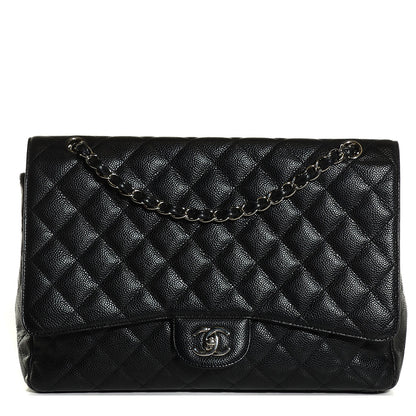 Chanel Caviar Quilted Maxi Single Flap Black 1 of 8