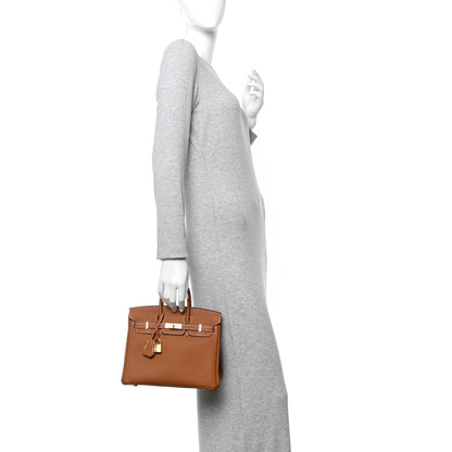 Hermes Togo Birkin 25 Gold 2 of 10