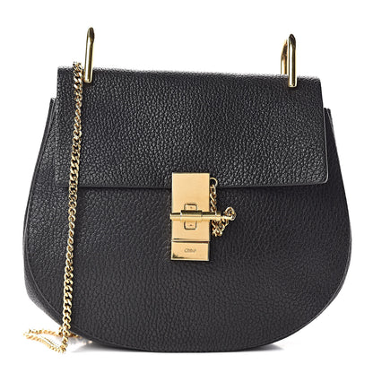 Chloe Grained Lambskin Drew Shoulder Bag Black 1 of 8