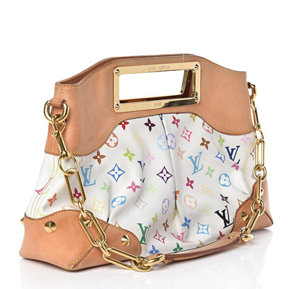 Louis Vuitton Monogram Multicolor Judy MM White 3 of 9