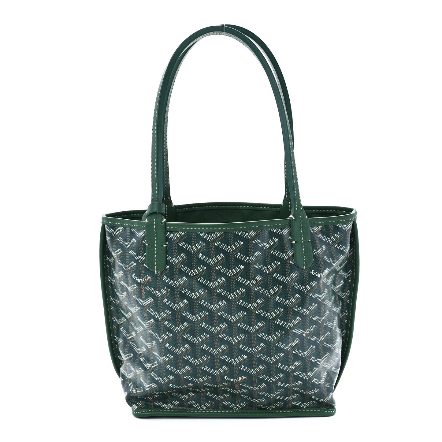 Goyardine Reversible Mini Anjou Green