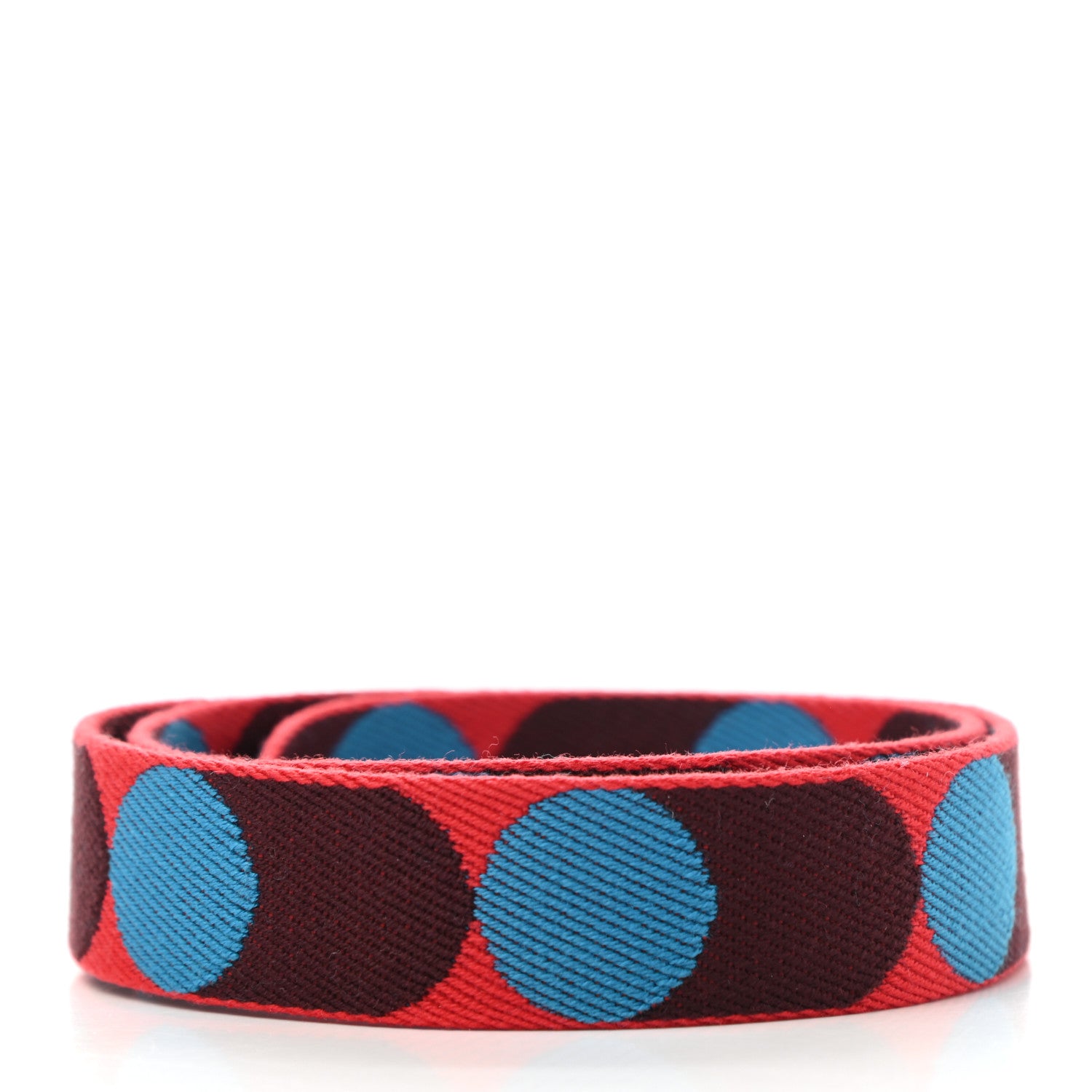Hermes Toile Swift 25mm Sangle Flipperball Shoulder Strap Rouge De Coeur Bleu Frida Gold 2 of 6