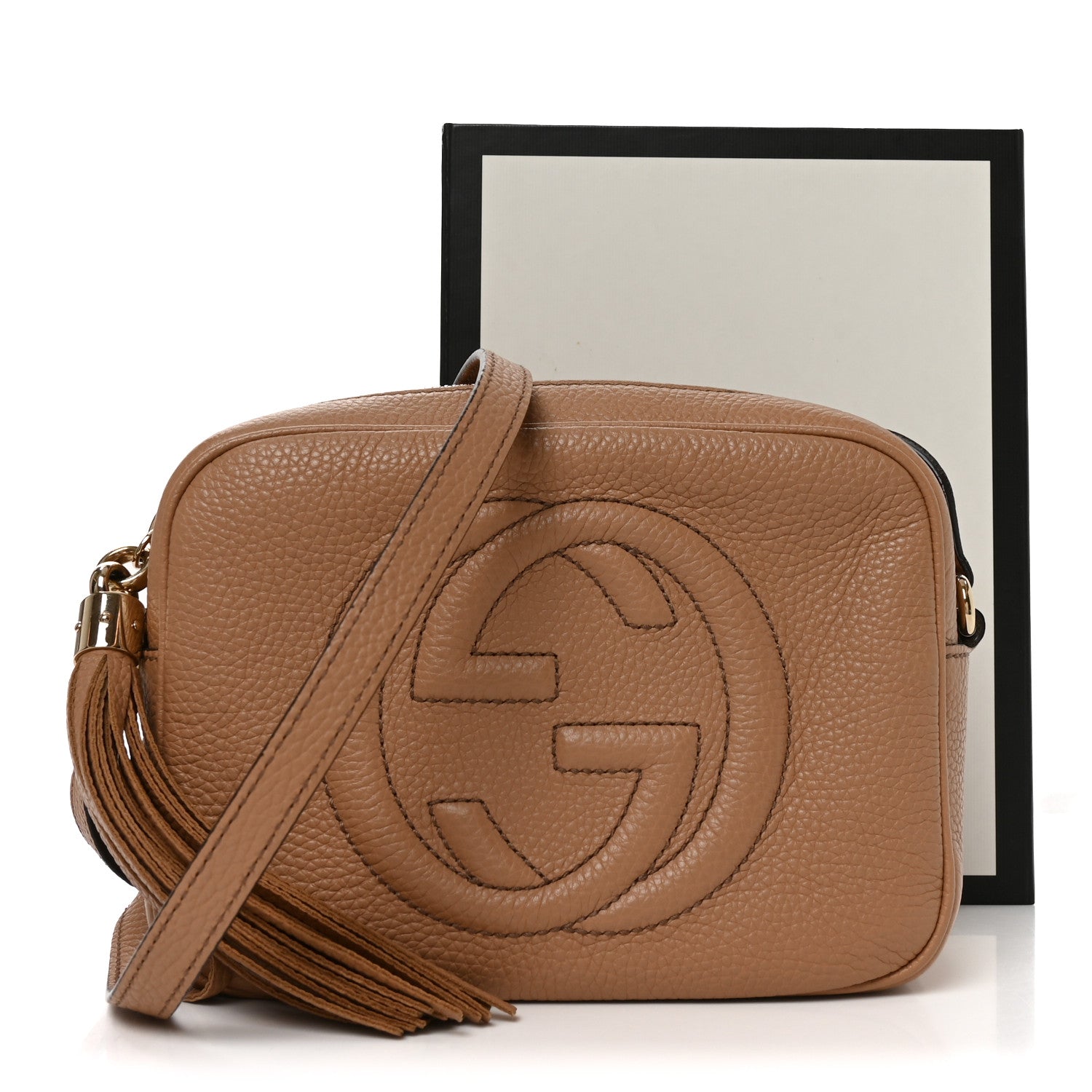 Gucci Pebbled Calfskin Small Soho Disco Bag Rose Beige 11 of 11