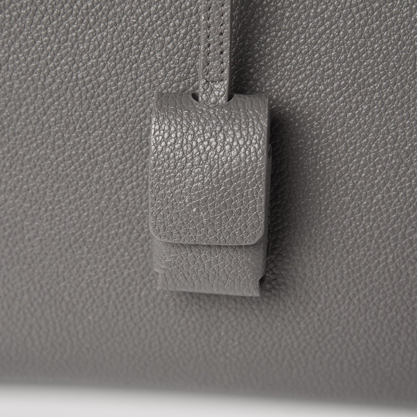 Grained Calfskin Small Sac De Jour Fog