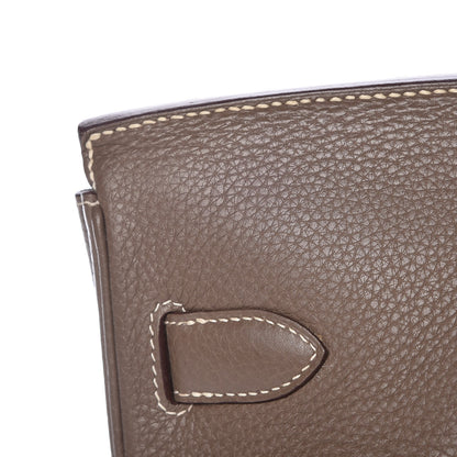 Hermes Taurillon Clemence JPG Shoulder Birkin II 42 Etoupe 8 of 37