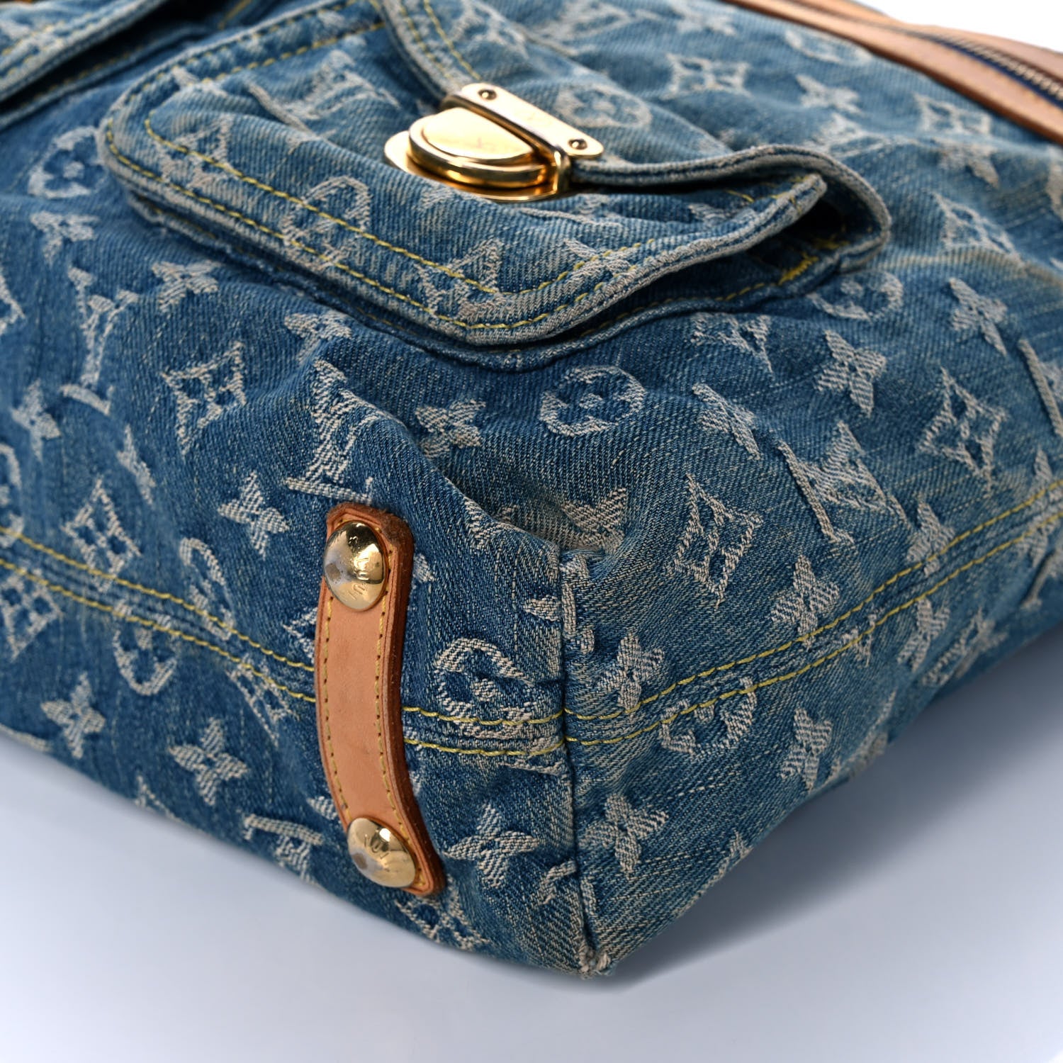 Louis Vuitton Denim Baggy GM Blue 9 of 13