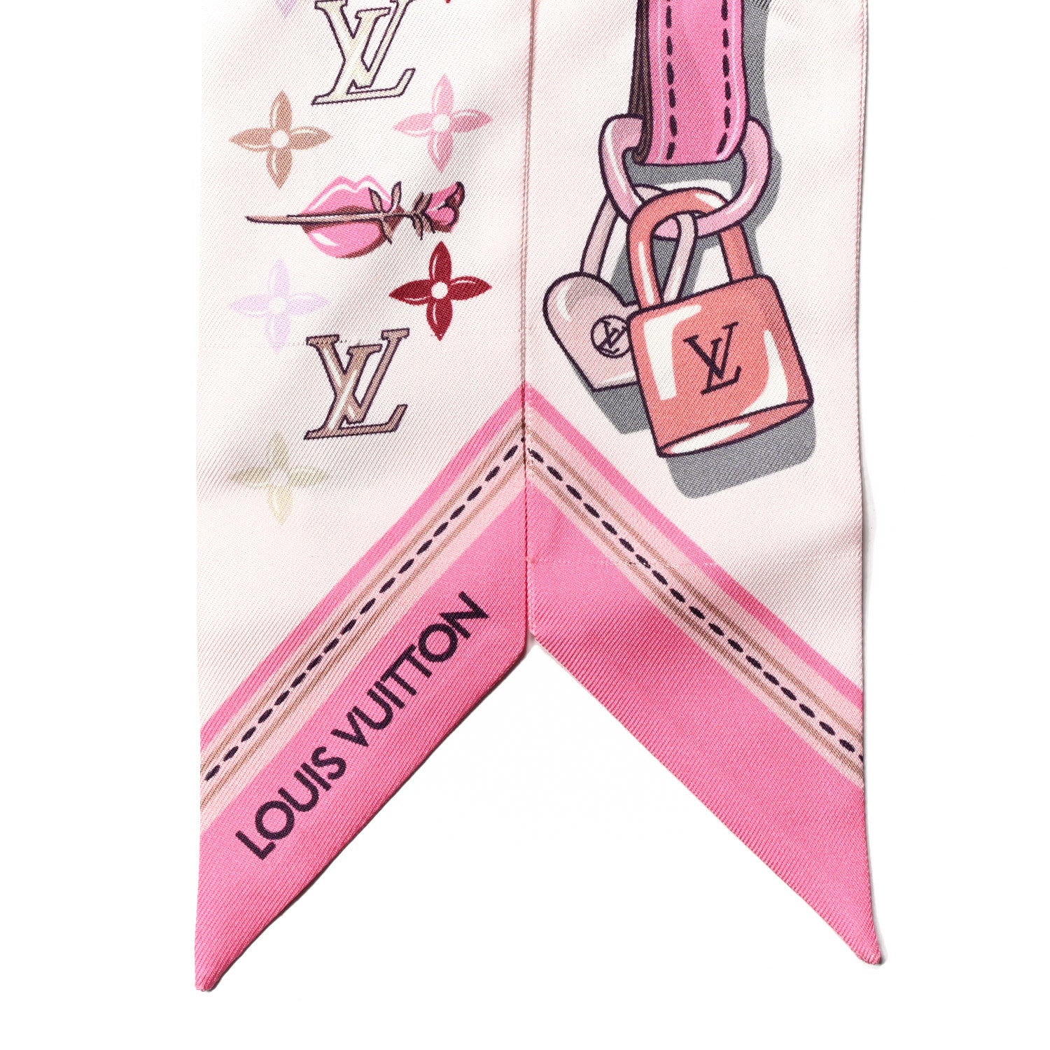 Louis Vuitton Silk Monogram A la Folie BB Bandeau Light Pink 3 of 4